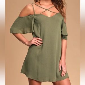 Lulu’s Olive Green Shift Dress